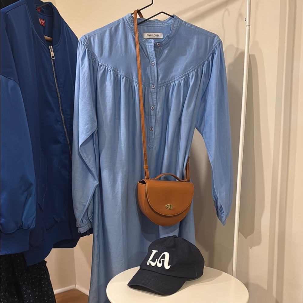 Blue Button-Down Dress - Picture 4 of 5